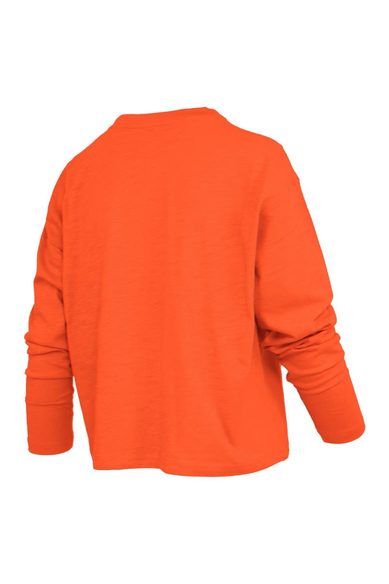 Women's Pressbox Orange Florida Gators Motley Boxy Waist-Length Long Sleeve T-Shirt, Alternate, color, Orange