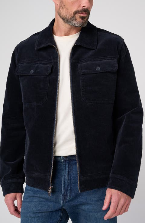 Two-Way Zip Corduroy Jacket