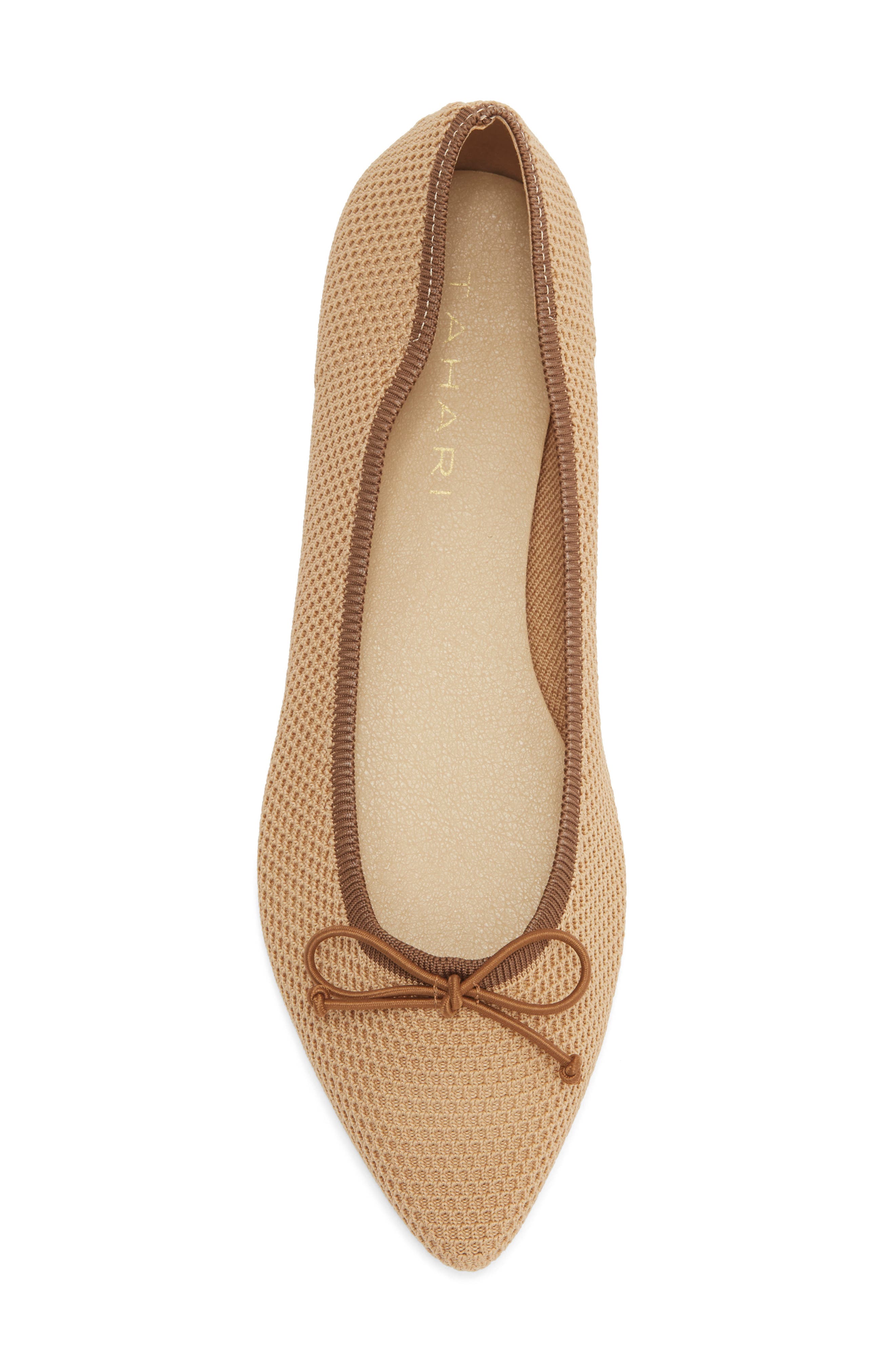 Bogota Pointed Toe Flat, Alternate, color, NATURAL/ TAN