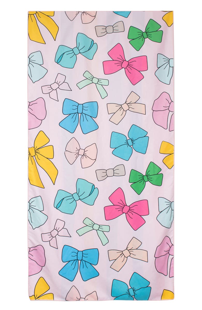 Katydid Bows Quick Dry Beach Towel, Main, color, 