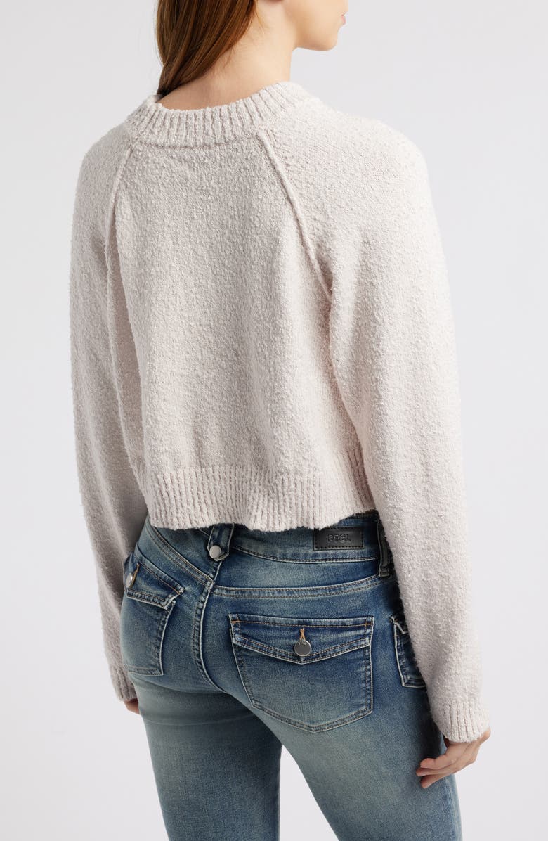 PacSun Snug Raglan Sleeve Crop Sweater, Alternate, color, Lilac Ash