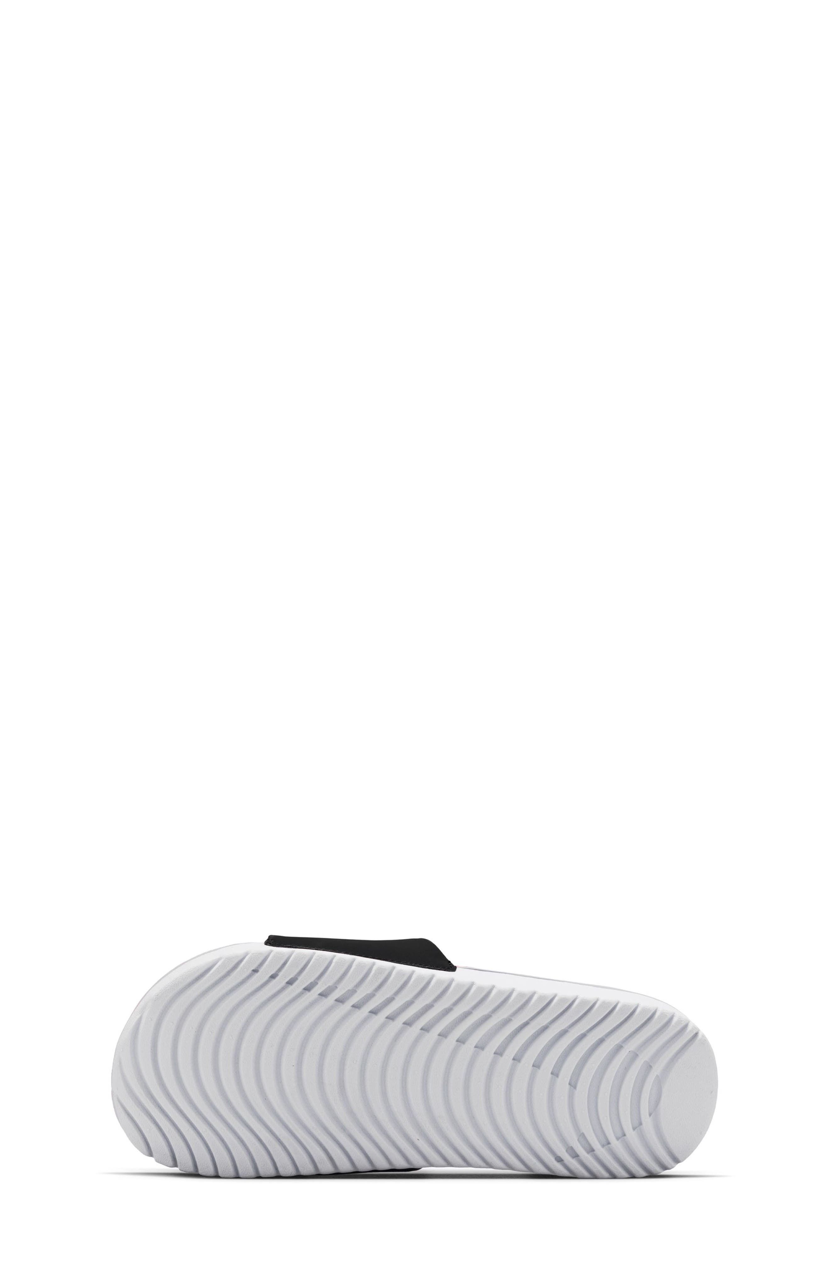 Nike Kids' Kawa Slide Sandal, Alternate, color, Black/ Bright Crimson/ White