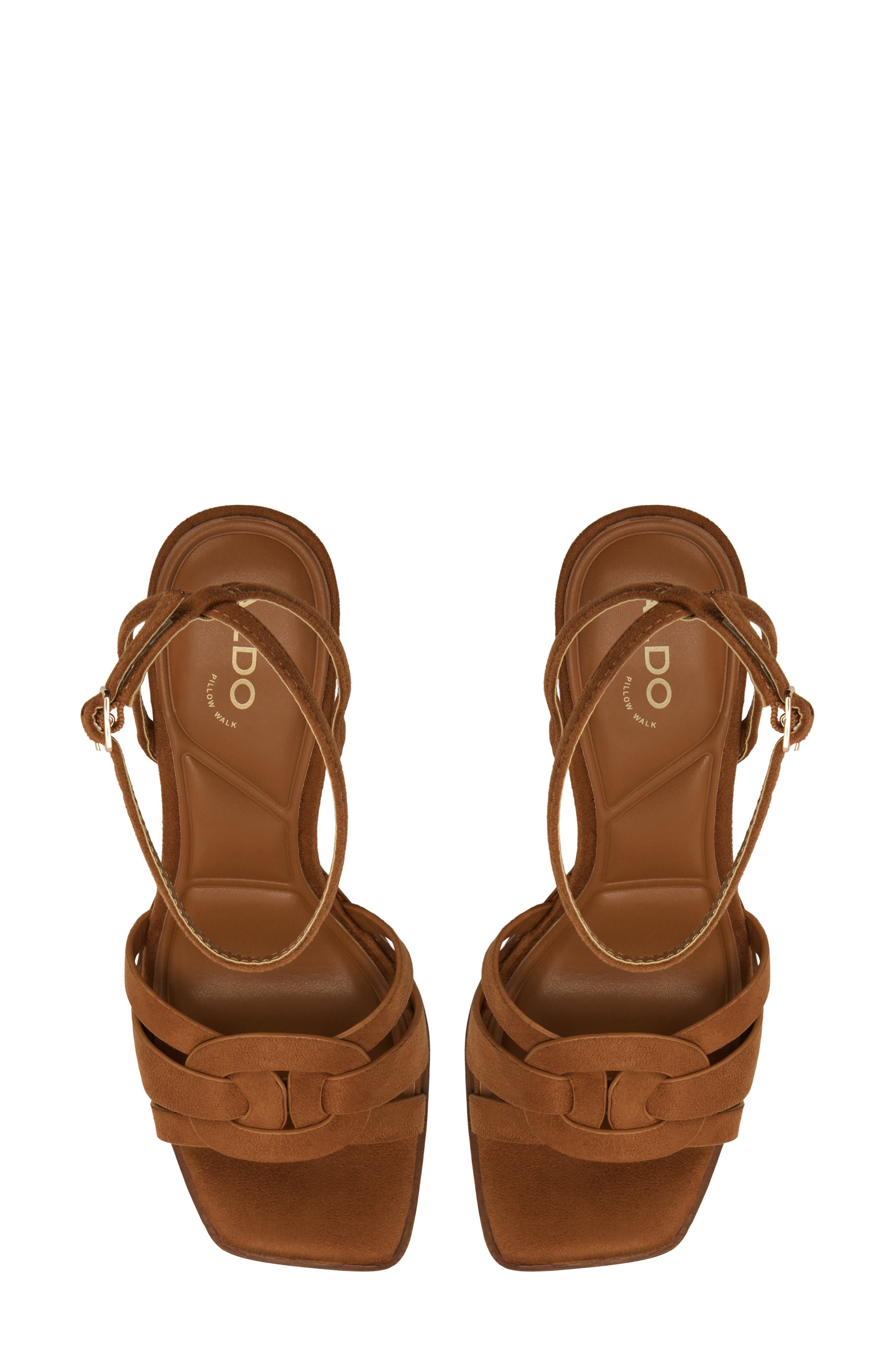 ALDO Beverlyanne Platform Sandal, Alternate, color, Light Brown