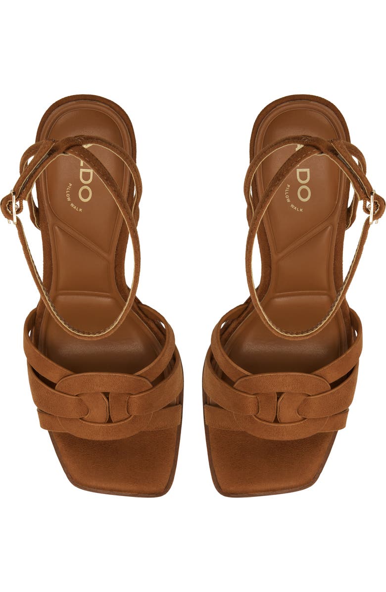 ALDO Beverlyanne Platform Sandal, Alternate, color, Light Brown