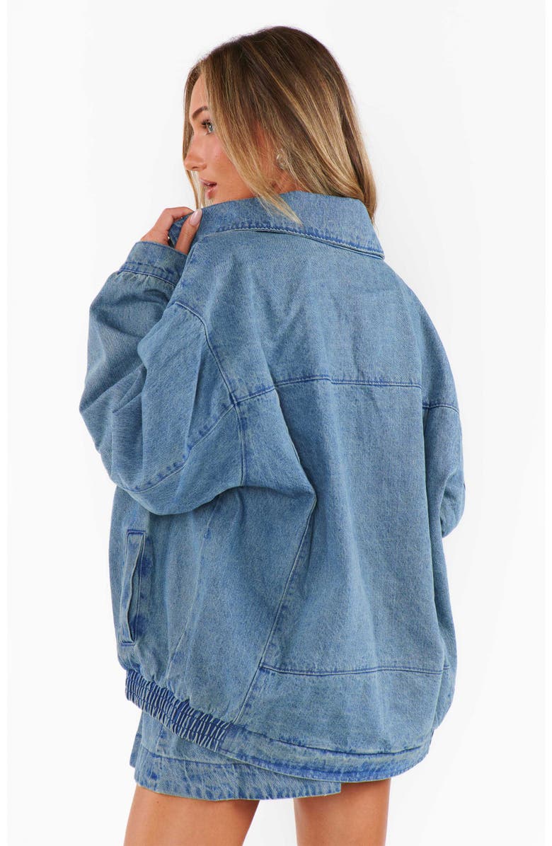 Show Me Your Mumu Carter Bomber Jacket, Alternate, color, Ozone Indigo