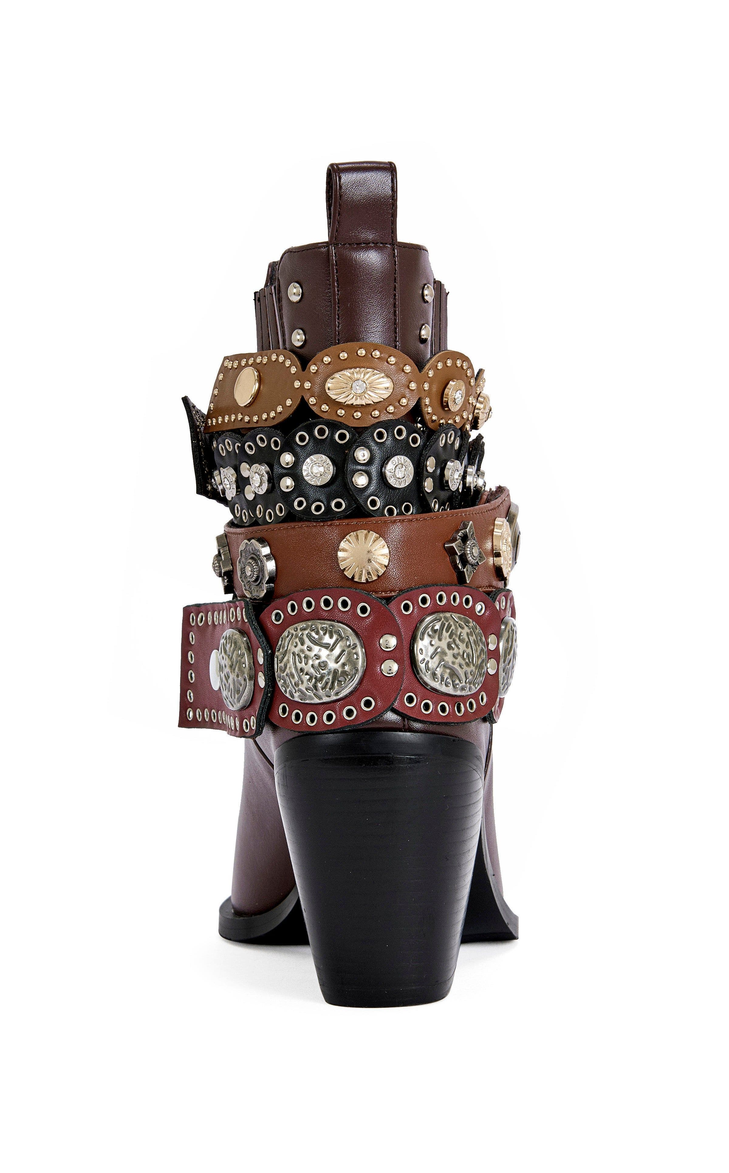 AZALEA WANG Dusan Block Bootie, Alternate, color, Chocolate