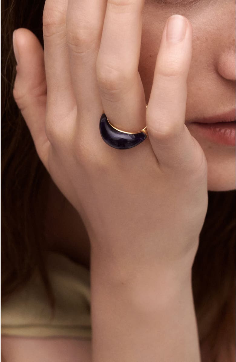 PDPAOLA Cosmos Stamp Ring, Alternate, color, Sodalite