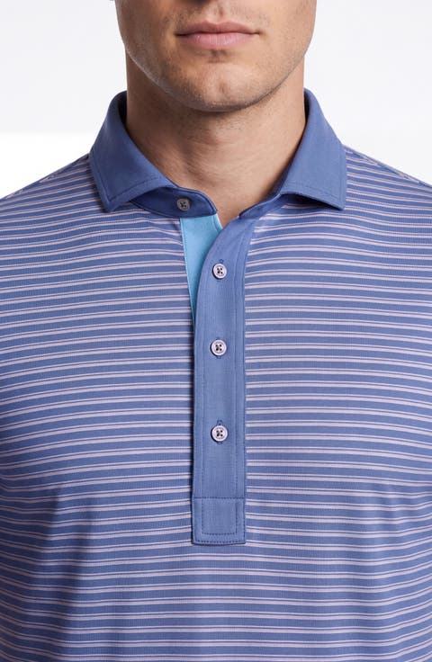 Wolf Striped Performance Polo