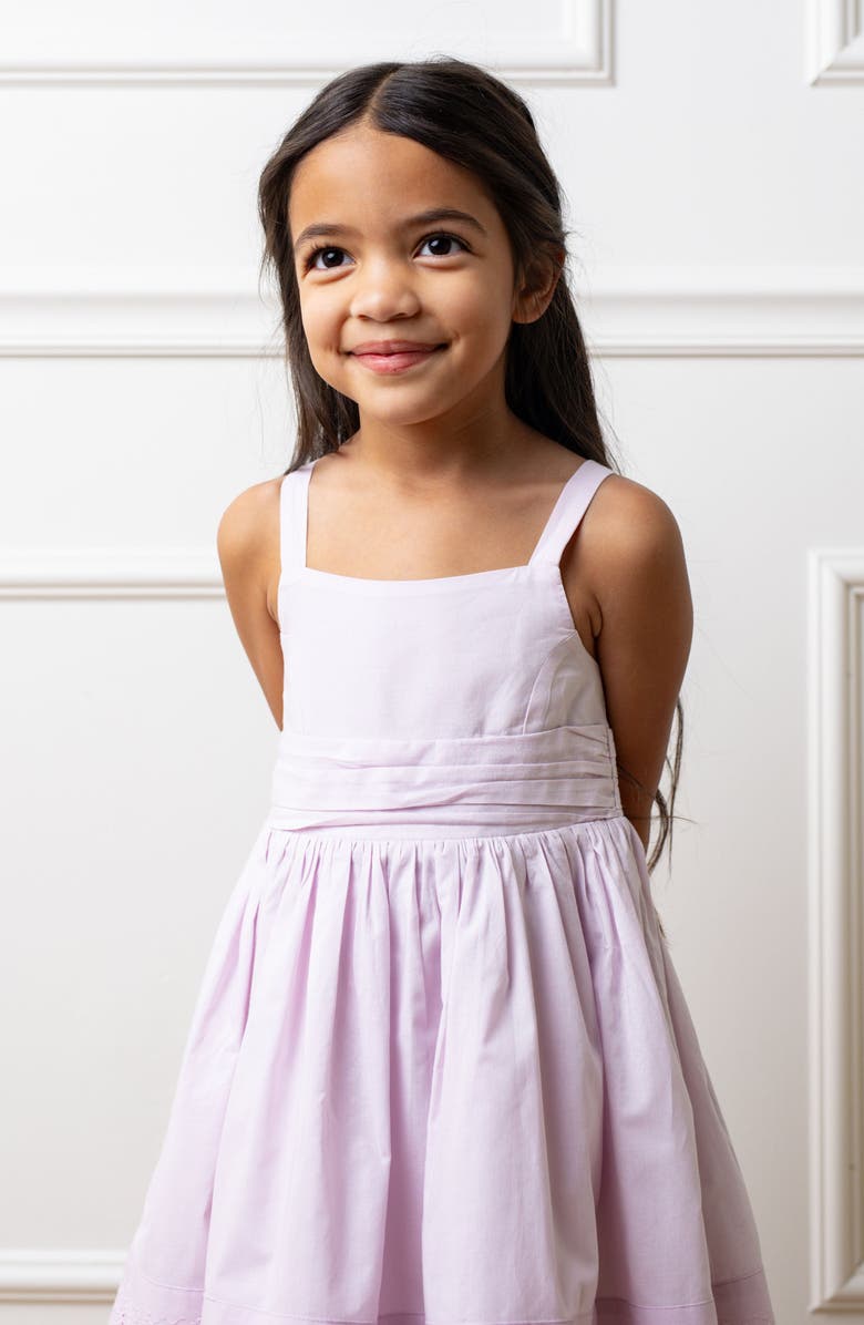 Hope & Henry Baby Girls' Organic Embroidered Special Sundress, Infant, Alternate, color, Light Lavender