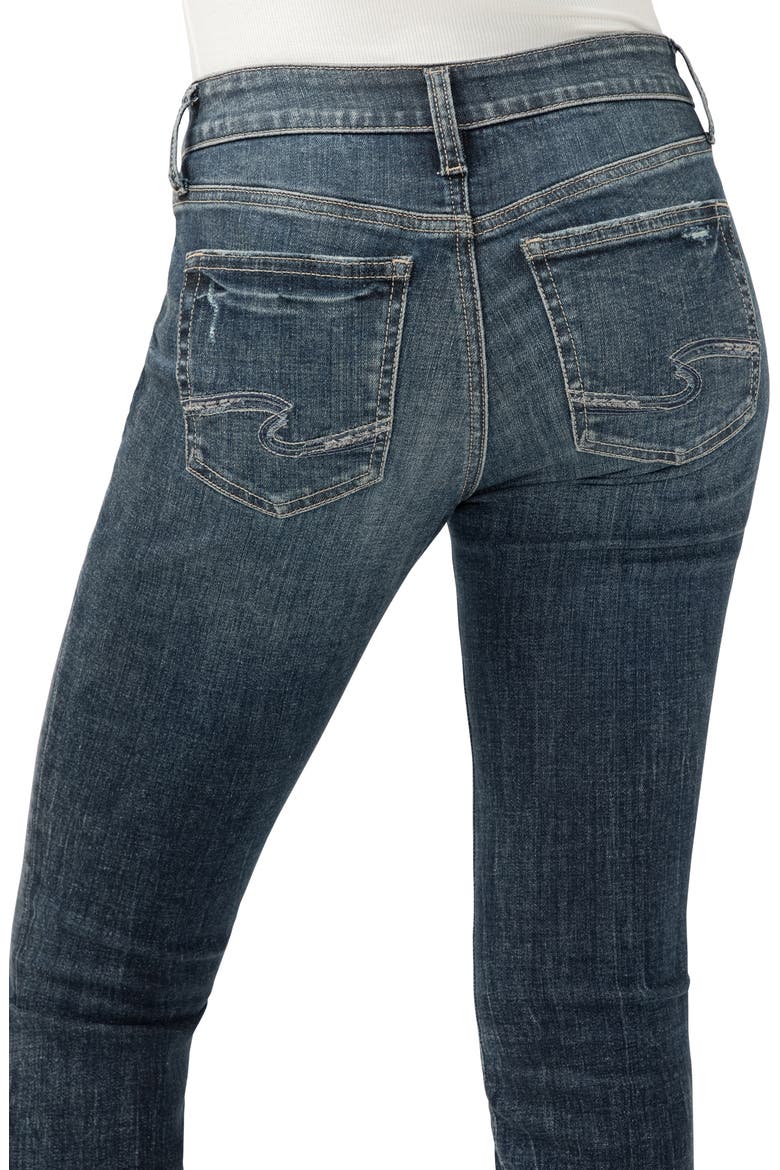 Suki Curvy Mid Rise Crop Straight Leg Jeans, Alternate, color, CHORD