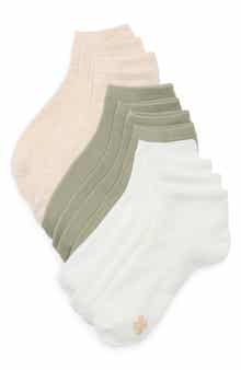 Lucky Brand Assorted 6-Pack Cushioned Quarter Socks