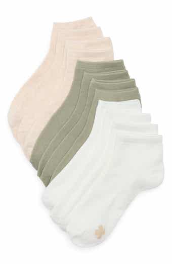 Lucky Brand Assorted 6-Pack Cushioned Quarter Socks