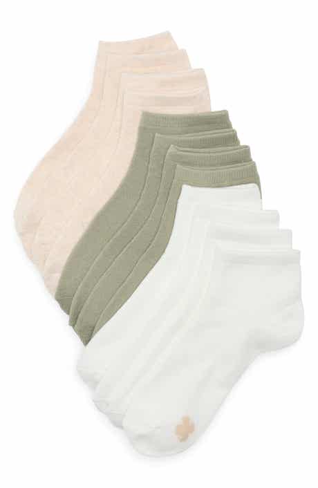 Lucky Brand Assorted 6-Pack Cushioned Quarter Socks
