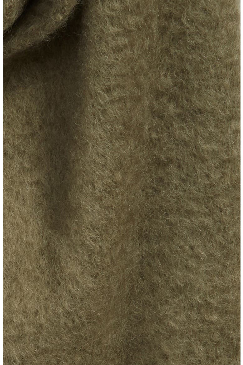 Anagram Patch Mohair & Wool Blend Scarf, Alternate, color, DUSTY OLIVE