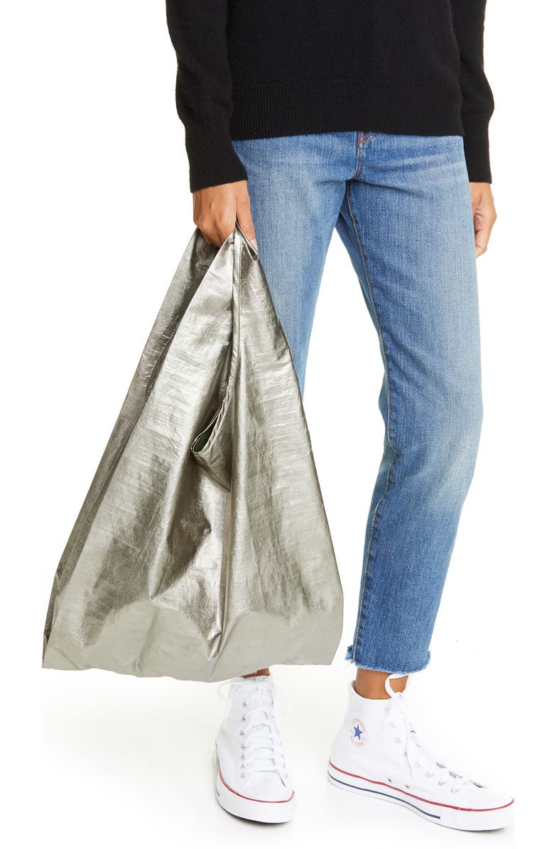 Baggu <sup>®</sup> Standard Metallic Ripstop Nylon Tote, Alternate, color,
