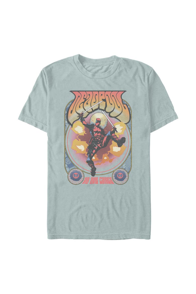 Men's Marvel No One Cares Retro Poster  Graphic T-Shirt, Alternate, color, Bay