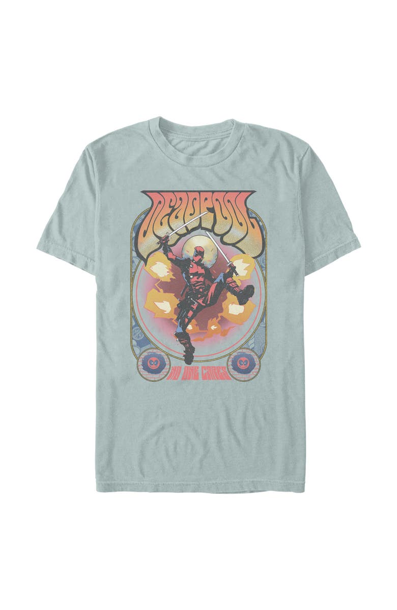 Marvel Men's Marvel No One Cares Retro Poster Graphic T-Shirt, Alternate, color, Bay