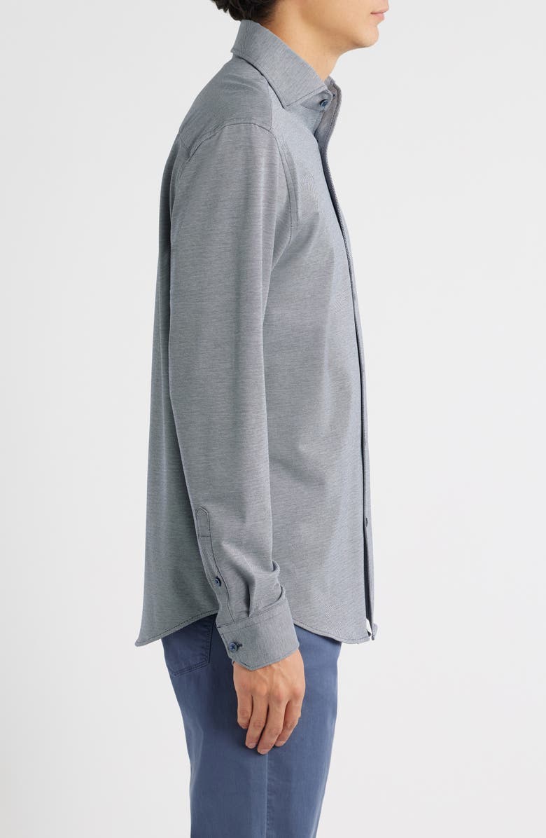 Bugatchi Devon OoohCotton<sup
®</sup
 Button-Up Shirt, Alternate, color, Navy