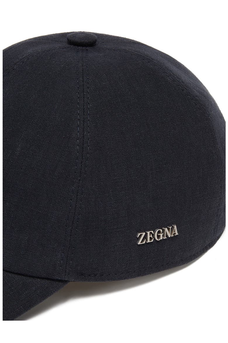 Linen Baseball Cap, Alternate, color, NAVY