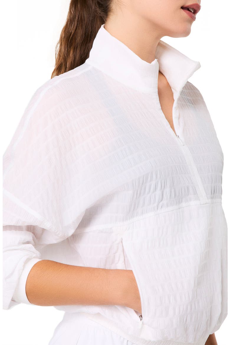 Active Run Water Resistant Half-Zip Jacket, Alternate, color, VIVID WHITE