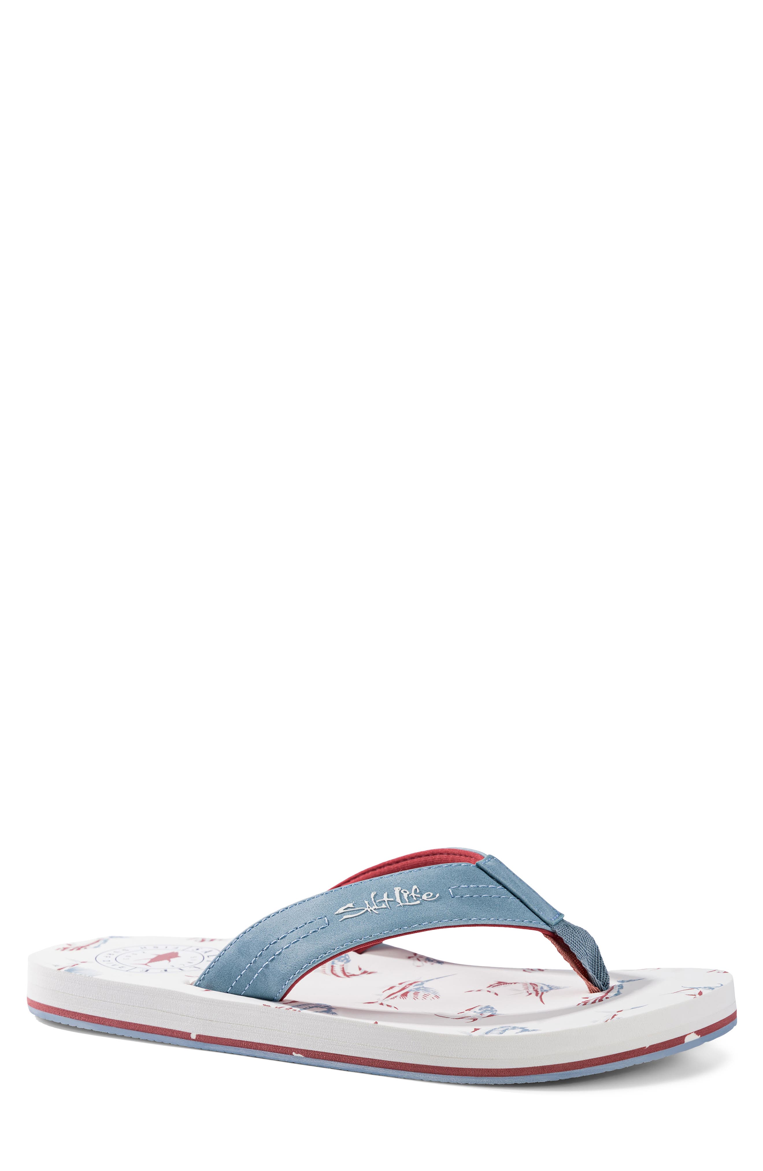 The Harbor Americana Flip Flop, Main, color, BLUE