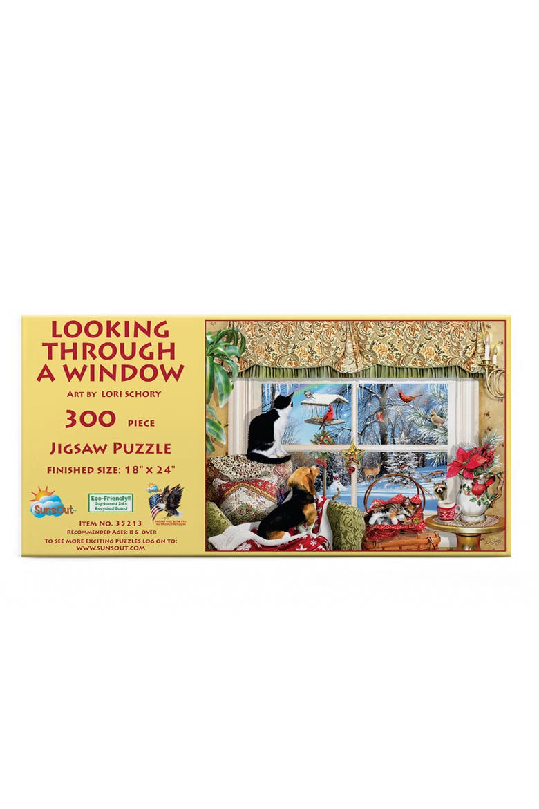 Looking Through a Window 300 piece Jigsaw Puzzle for Adults, Alternate, color, Multicolor