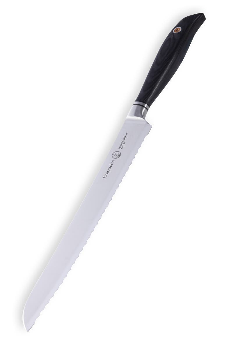 Blacksmith Scalloped Slicing Knife 8.5 inches, Alternate, color, Black