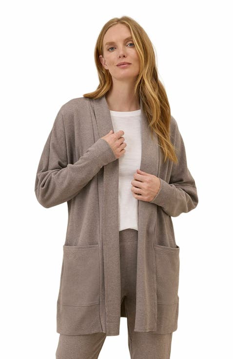 Organic Cotton Airplane Wrap Cardigan