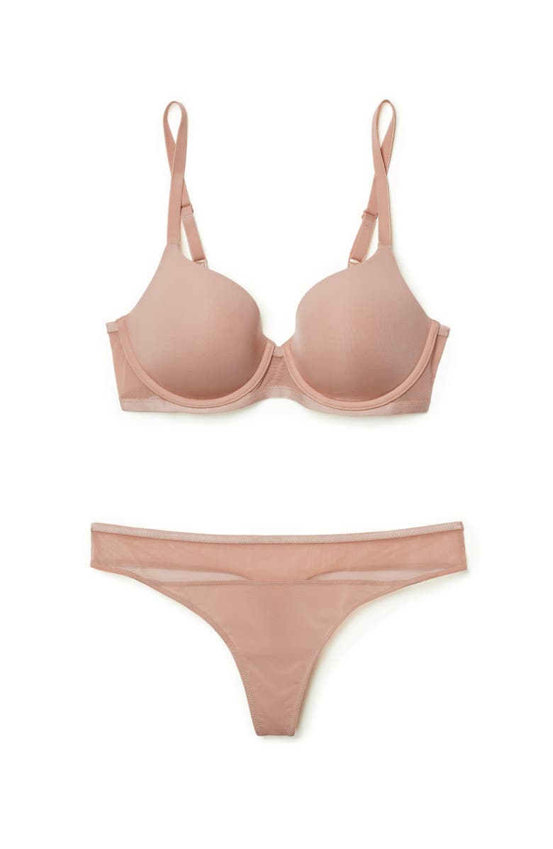 Adore Me Fallon Contour Full Coverage Bra, Alternate, color, Medium Beige