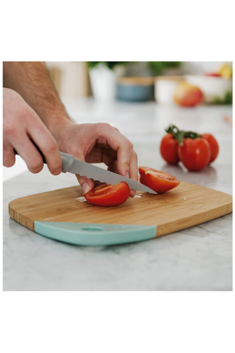 Leo Balance 4-Piece Non-Stick Knife Set, Alternate, color, GRAY