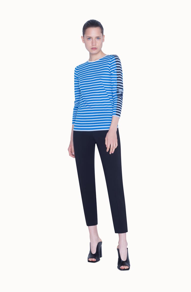 Akris punto Multicolor Stripe Merino Wool Sweater, Alternate, color, 