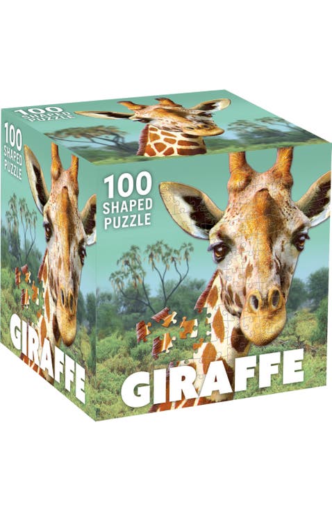 Giraffe 100 Piece Shaped Jigsaw Puzzle