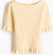H&M Textured-knit Top
