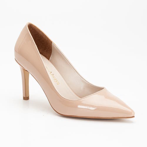 Forever & Always Shoes Women's Neutrals Perla - Beige Pointed Toe Stiletto Pump In Beige Patent