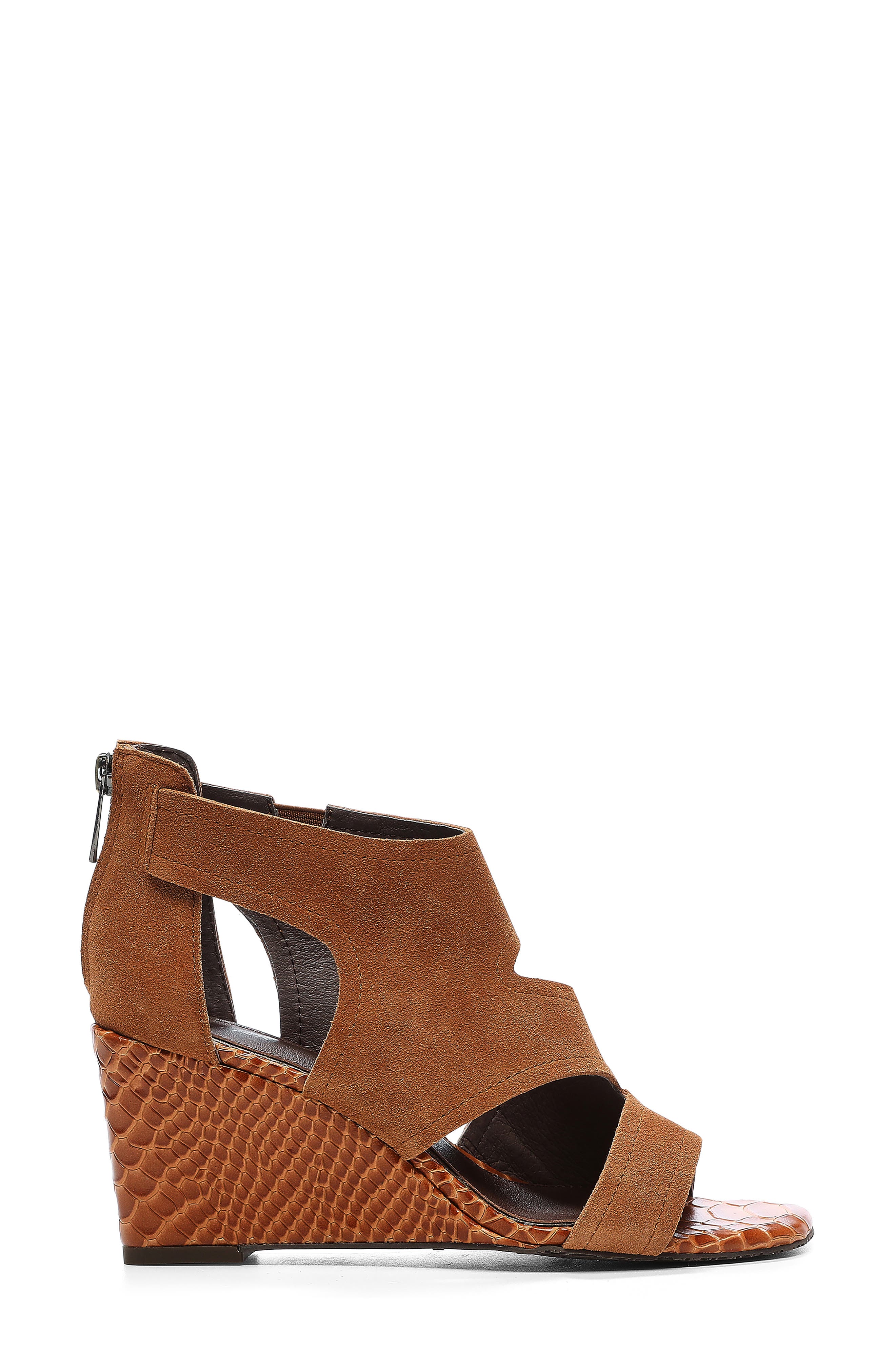 Panya Wedge Sandal, Alternate, color, SADDLE SUEDE