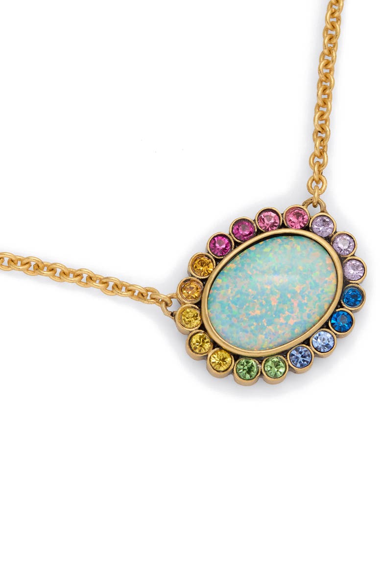 Kurt Geiger London Crystal Pendant Necklace, Alternate, color, Crystal Multi