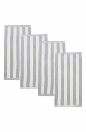 Woven & Weft 4-Pack Oversize Stripe Beach Towels