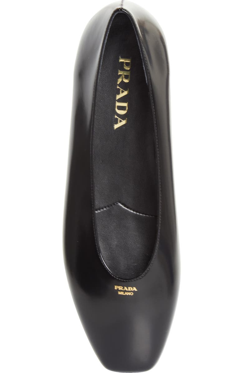 Prada Ballerina Flat, Alternate, color, Nero