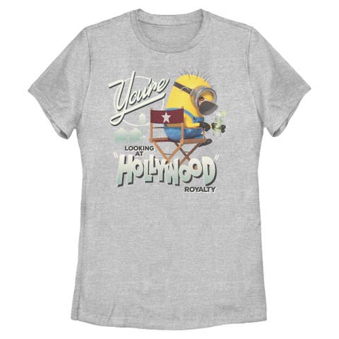 Juniors Minions & Monsters Looking At Hollywood Royalty T Shirt