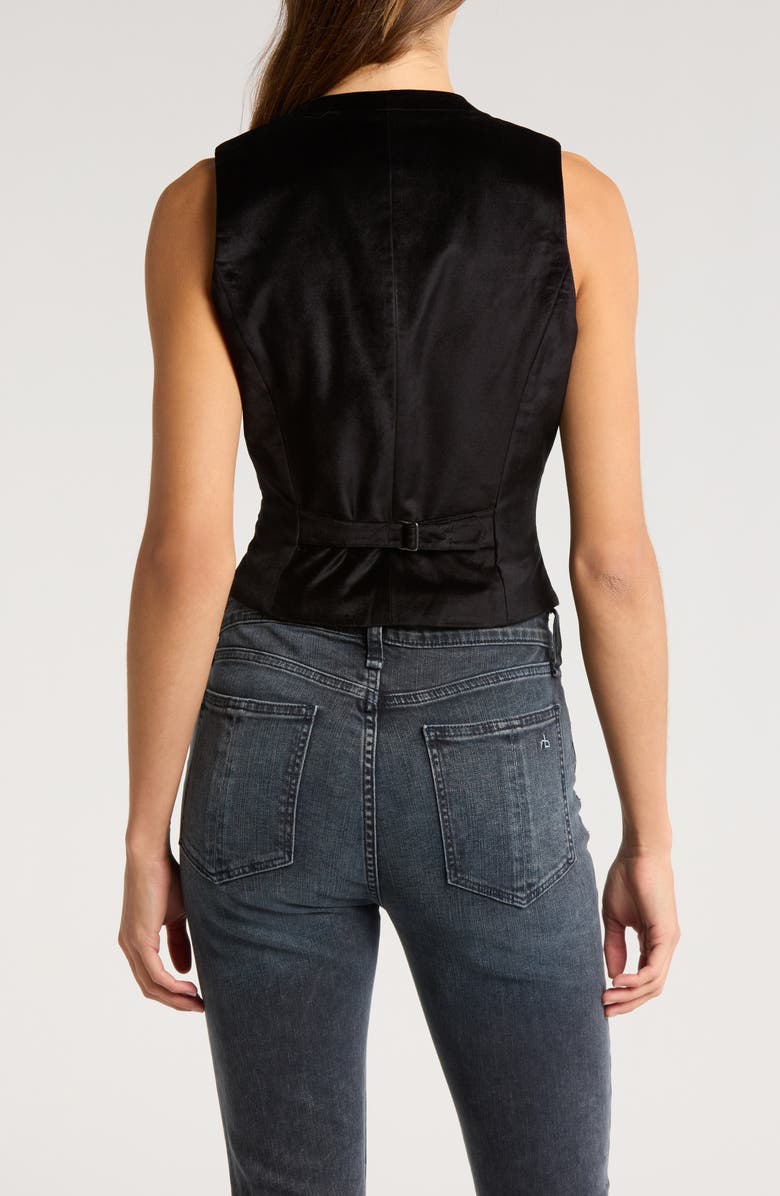 rag & bone Priya Velvet Vest, Alternate, color,