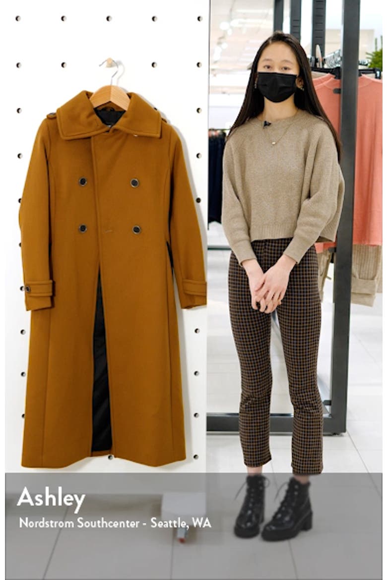 Elodie Double Breasted Military Maxi Coat video