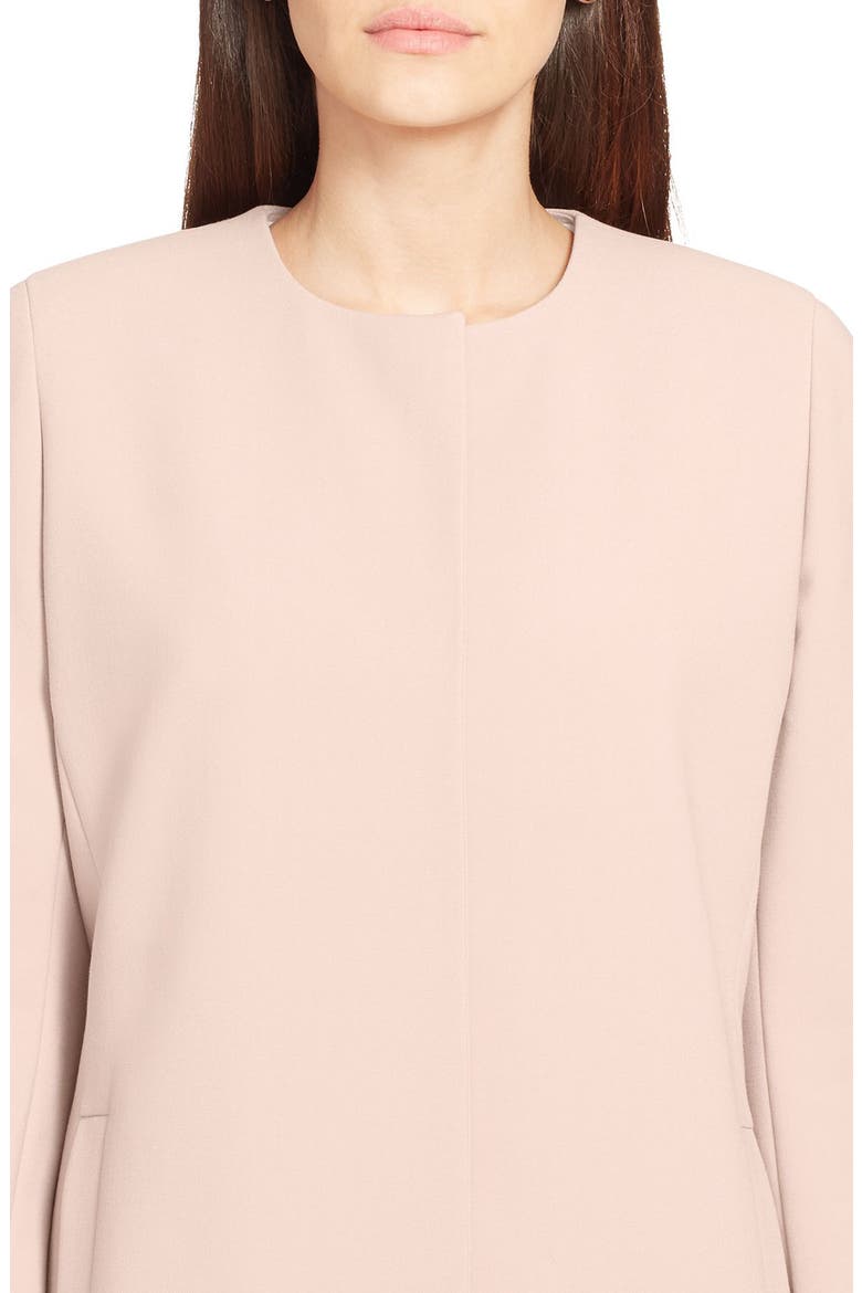 Collarless Crepe Topper, Alternate, color, BLUSH