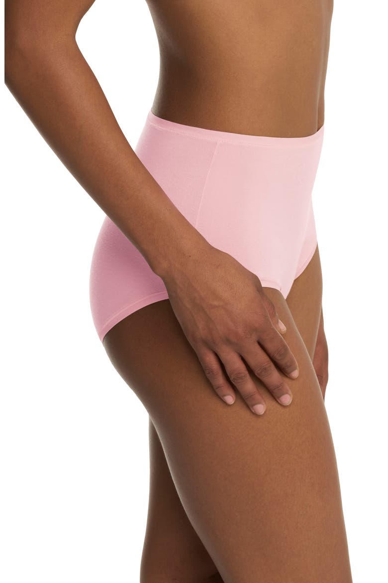 Bliss Bare Cotton High Waist Briefs, Alternate, color, PRFCT PINK