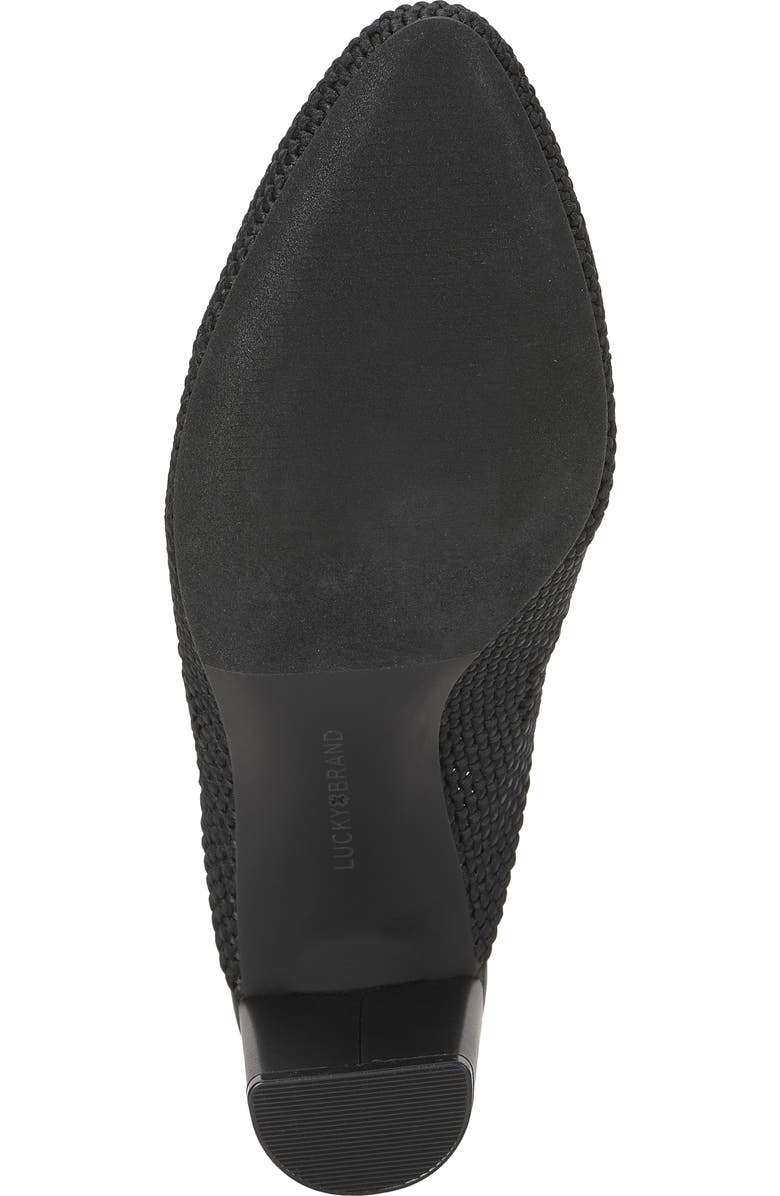 Lucky Brand Melony Slingback Pump, Alternate, color, Black Knit