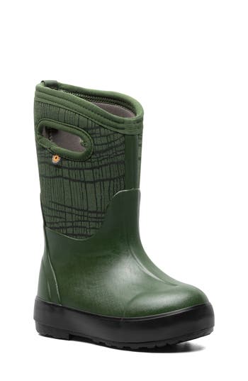 Bogs Kids' Classic Ii Waterproof Boot In Green