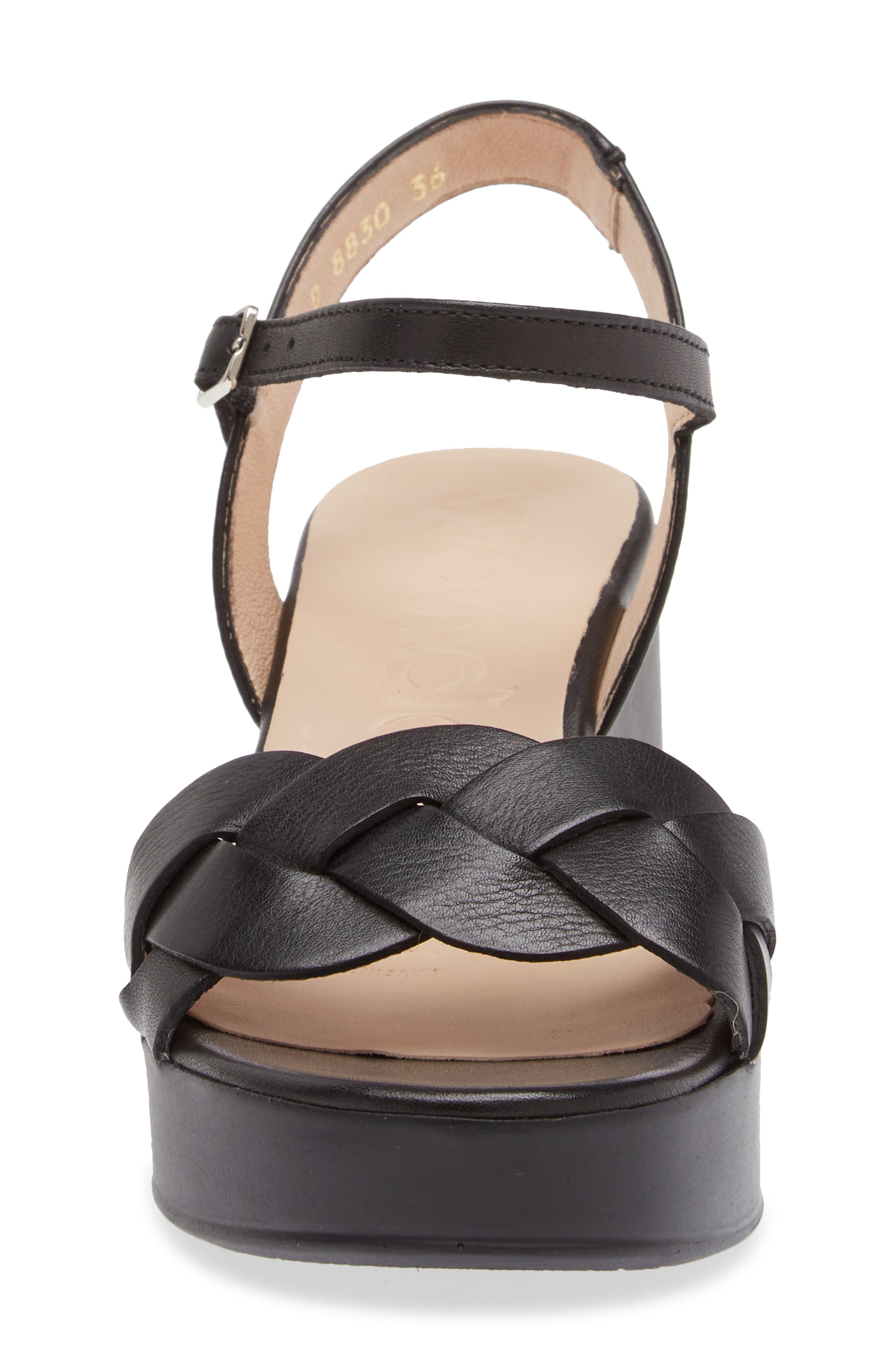 Wonders Platform Sandal, Alternate, color, 
