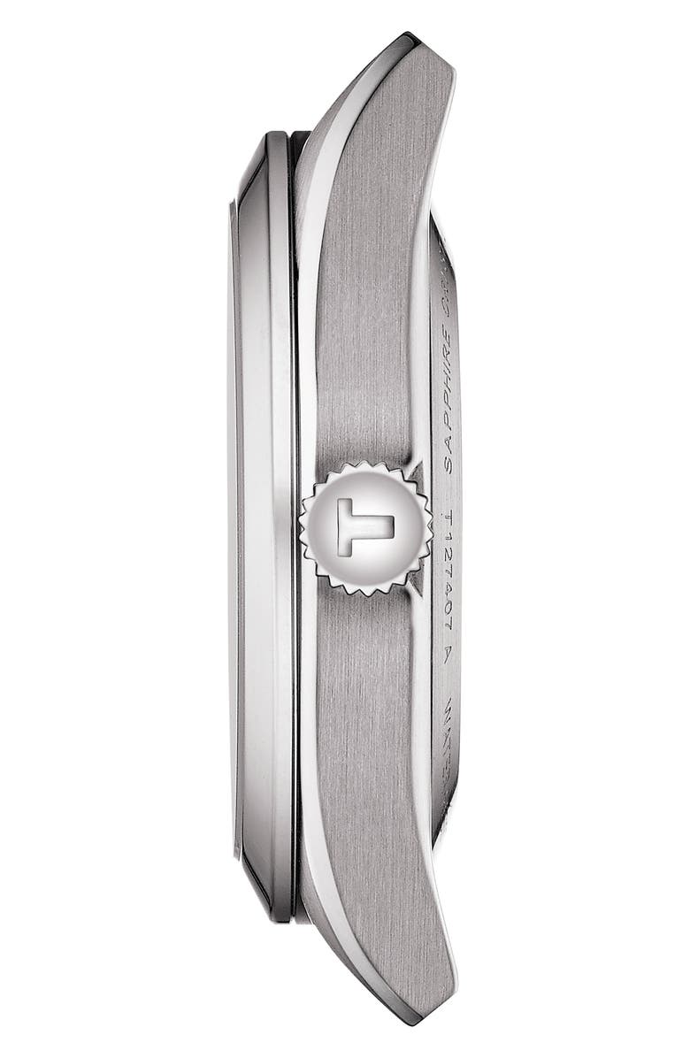 Tissot T-Classic Powermatic 80 Leather Strap Watch, 40mm, Alternate, color,