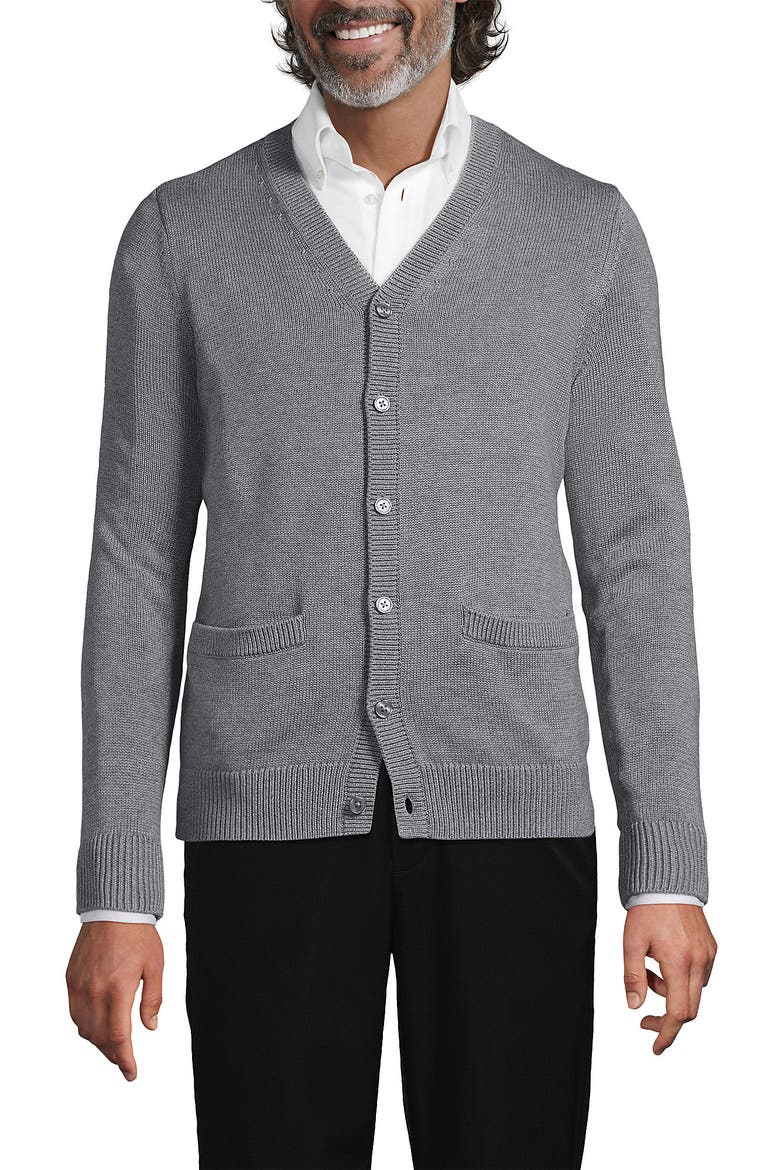 School Uniform Adult Legacy Varsity Cardigan, Alternate, color, Pewter Heather