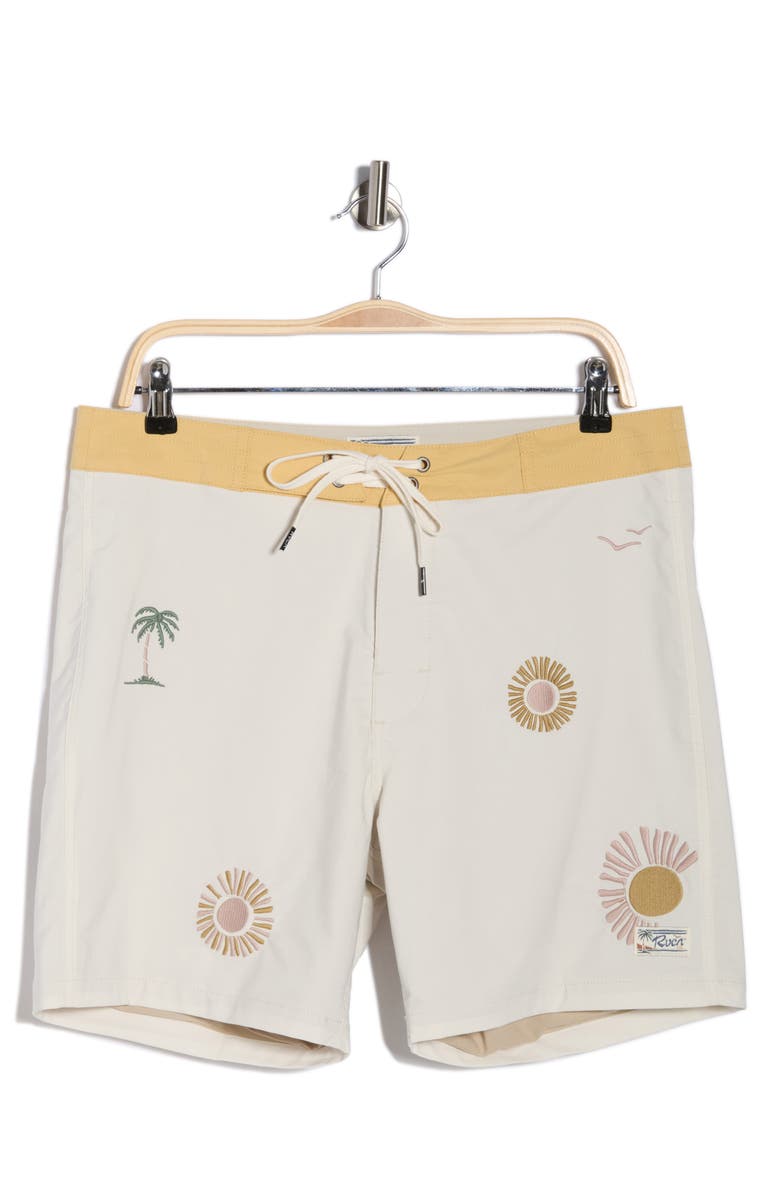 RVCA Exotica Board Shorts, Alternate, color, Natural