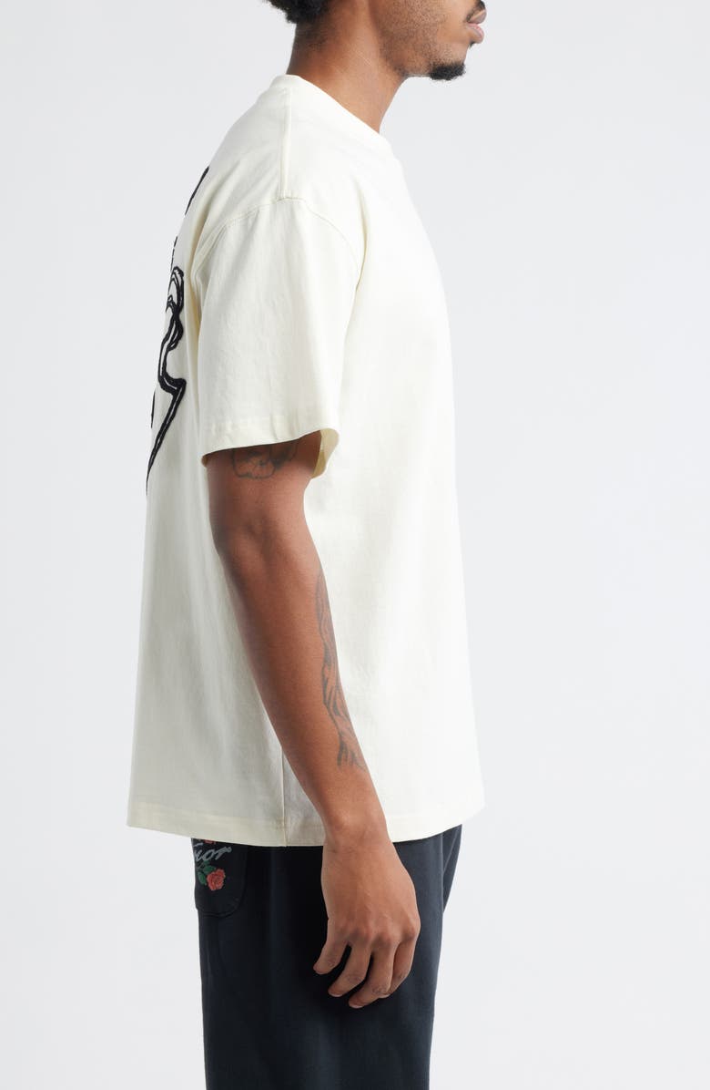 HONOR THE GIFT LA Nights Chain Stitch T-Shirt, Alternate, color, Bone